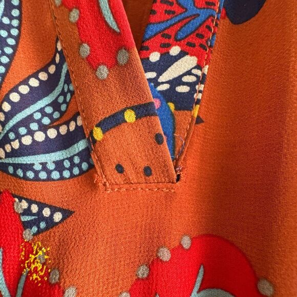 House of Harlow Maxi Tiered Floral Rustic Boho Long Sleeve Dress Size Small - Picture 4 of 14